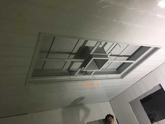 层流罩安装现场 层流罩安装现场